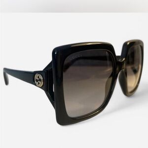 Gucci Black Square Sunglasses